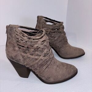 Fergalicious Taupe Ankle Boots